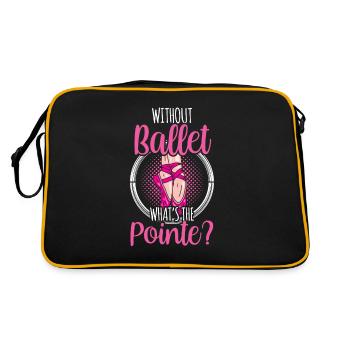 Sans ballet Qu’est-ce que la punchline ? Ballerine amateur - Sac Retro - noir/or - Dos