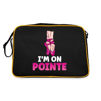 Je suis sur Pointe Ballerina Ballet Dancer - Sac Retro - noir/or - Dos