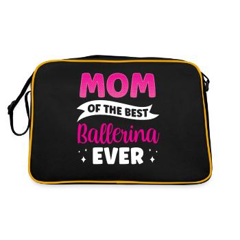 Mother of the best ballerina of all time ballet - Retro Bag - black/gold - Back