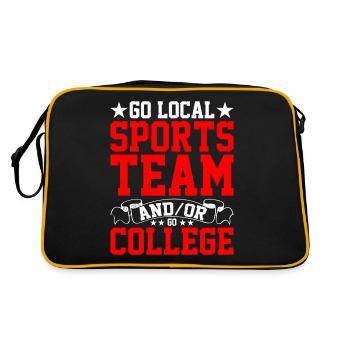 Go Local Sports Team and/or Go College 10 - Retro Bag - black/gold - Back