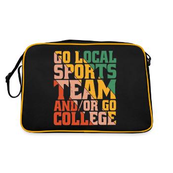Go Local Sports Team and/or Go College 11 - Retro Bag - black/gold - Back