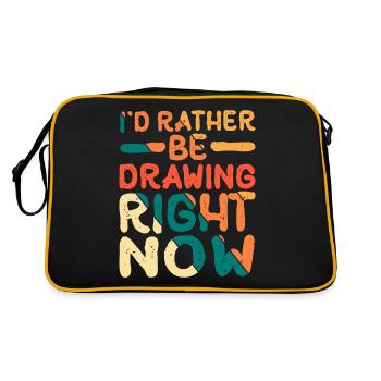 Je préfère dessiner en ce moment 8 - Sac Retro - noir/or - Dos