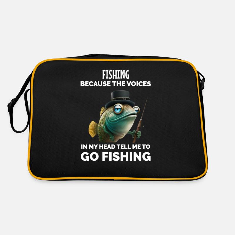 Retro Angeln lustig Retro Tasche
