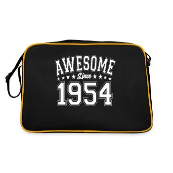 Awesome Since 1954 Birthday 1954 Vintage 1954 - Retro Bag - black/gold - Back