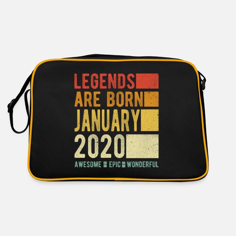 Geburtstag Januar 2020 Retro Tasche