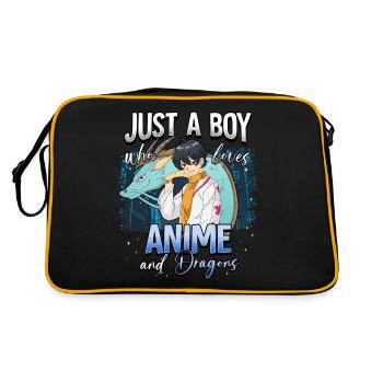 Anime Otaku Weeb - Sac Retro - noir/or - Dos