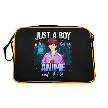 Anime Otaku Weeb - Sac Retro - noir/or - Dos