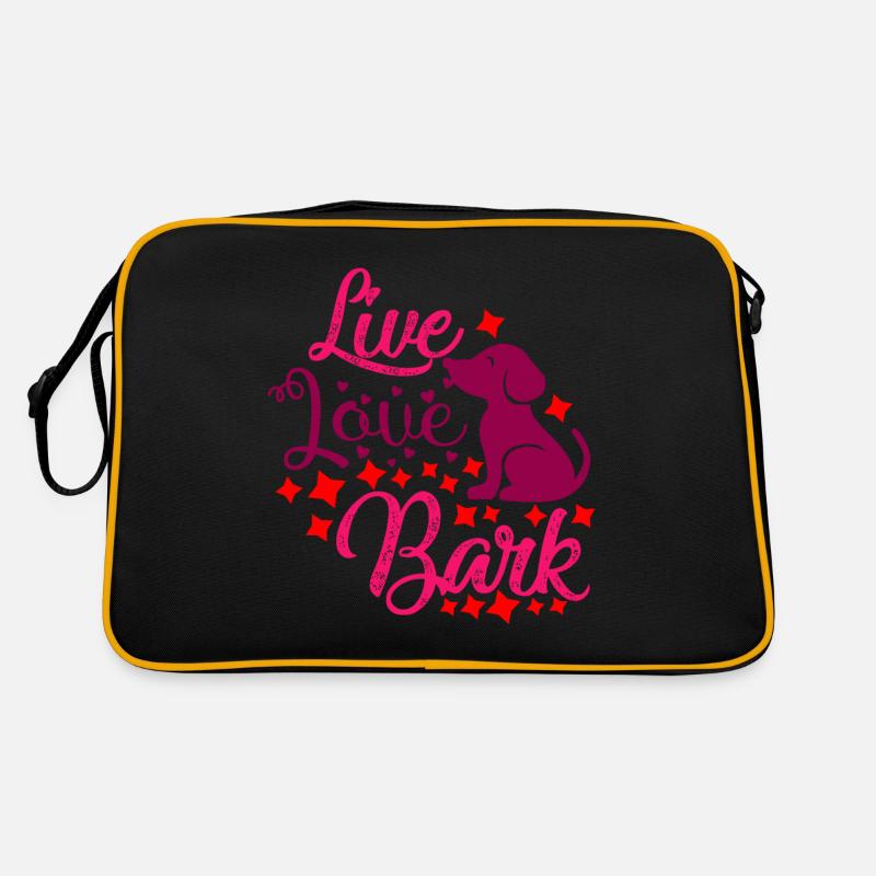 Liebe leben bellen Retro Tasche