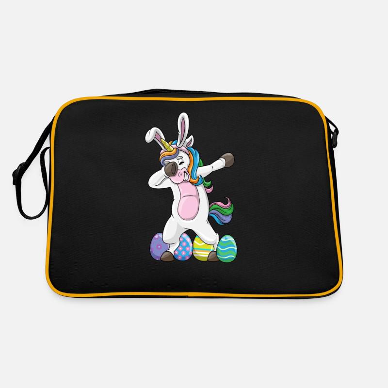 Dabbing Licorne Lapin de Pâques Dab Dance Easter Egg Sac Retro