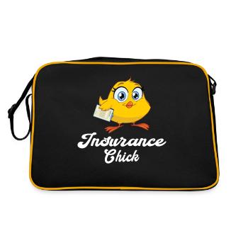 Funny Insurance Sales Representative - Retro Bag - black/gold - Back