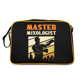 Master Mixologist Bartender Barkeeper - Retro Bag - black/gold - Back
