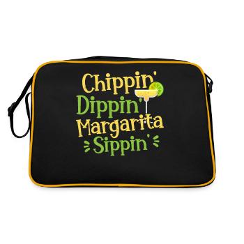Chippin' Dippin' Margarita Sippin' Margarita Drink - Sac Retro - noir/or - Dos