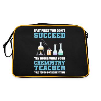 Professeur de chimie Professeur de sciences - Sac Retro - noir/or - Dos