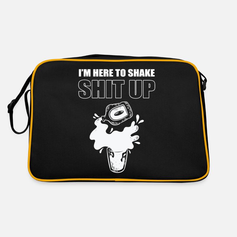 I'm Here To Shake Shit Up Barkeeper Mixologist Retro Bag