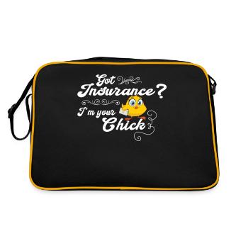 Funny Insurance Sales Representative - Retro Bag - black/gold - Back