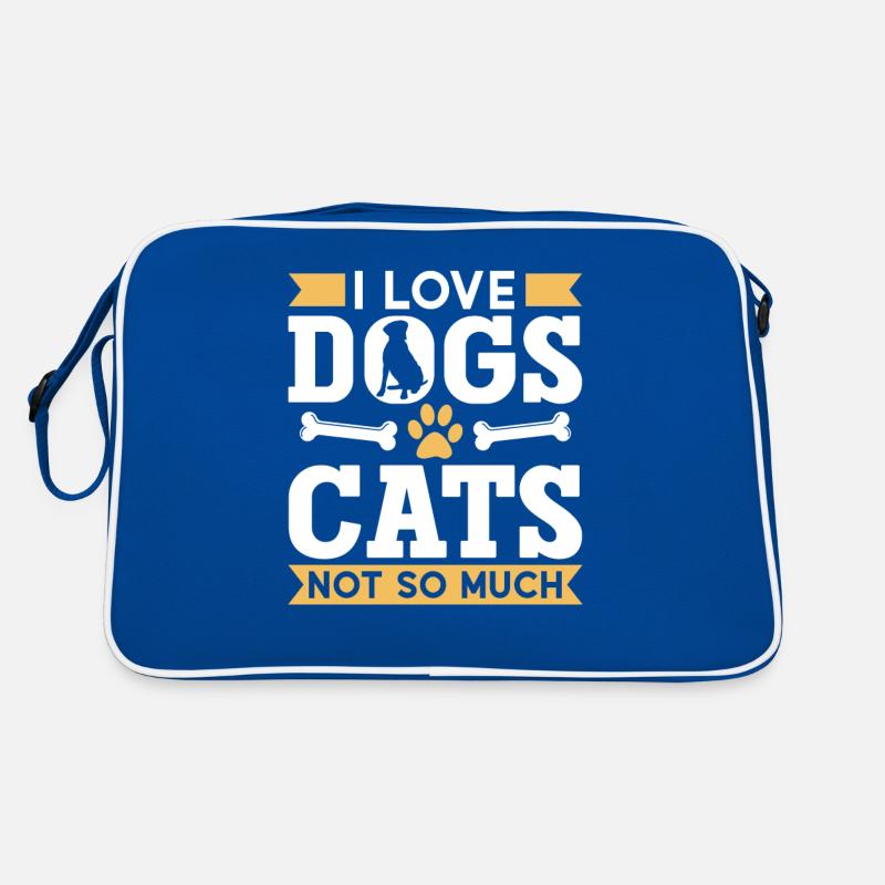 J’aime les chiens chats pas tellement chiot chien Sac Retro