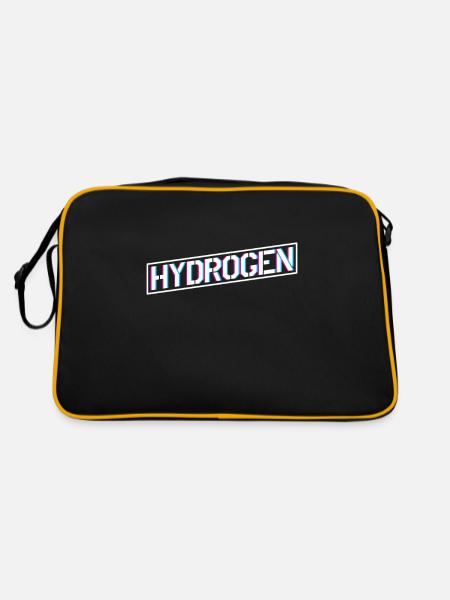 Hydrogène énergie Élément hydrogène - Sac Retro - noir/or - Dos