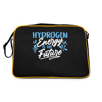 Energy from hydrogen is the future Hydrogen - Retro Bag - black/gold - Back