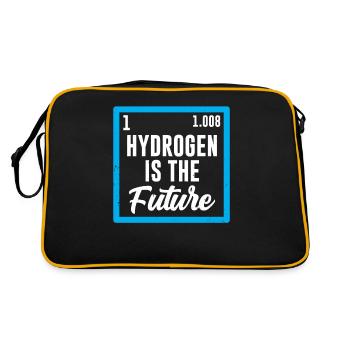 Hydrogen is the future Hydrogen Element - Retro Bag - black/gold - Back