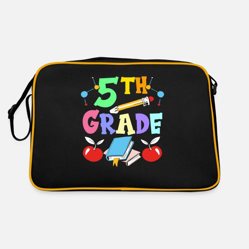 École de 5e année 5e classe Cinquième année Cinquième année Sac Retro