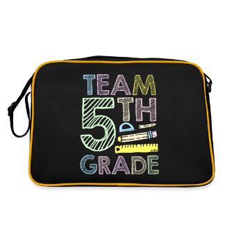 Équipe 5 Grade Fifth Fifth Grader School - Sac Retro - noir/or - Dos