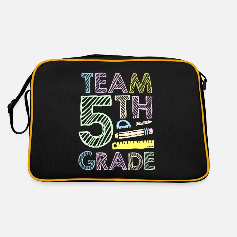 Équipe 5 Grade Fifth Fifth Grader School Sac Retro