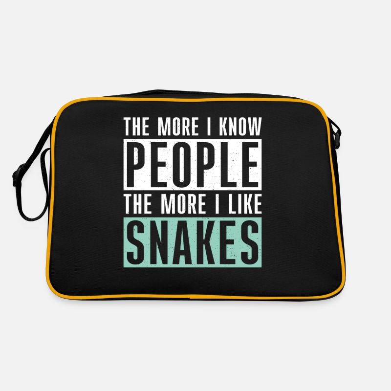 Snake Gift Snake Lover Retro Bag
