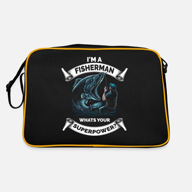 Drôle de pêcheur pêcheur Sac Retro