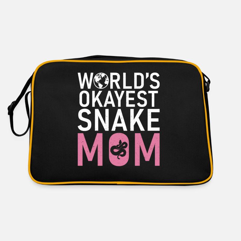 Snake Gift Snake Lover Retro Bag