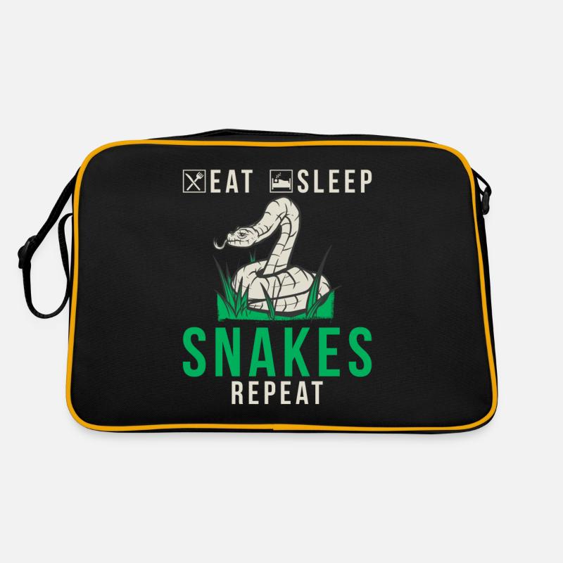 Snake Gift Snake Lover Retro Bag