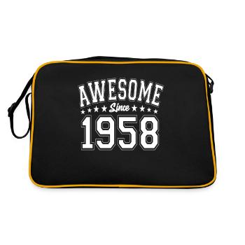 Génial depuis 1958 anniversaire 1958 millésime 1958 - Sac Retro - noir/or - Dos