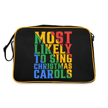 Les plus susceptibles de chanter des chants de Noël 10 - Sac Retro - noir/or - Dos