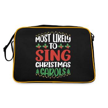 Les plus susceptibles de chanter des chants de Noël 9 - Sac Retro - noir/or - Dos