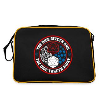 The Dice Giveth And The Dice Taketh Away 4 - Retro Bag - black/gold - Back
