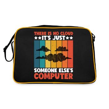 There Is No Cloud 18 - Retro Tasche - Schwarz/Gold - Hinten