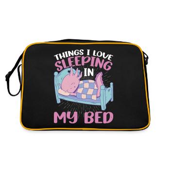 Les choses que j’aime, dormir dans mon lit 10 - Sac Retro - noir/or - Dos