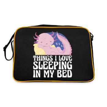 Les choses que j’aime, dormir dans mon lit 11 - Sac Retro - noir/or - Dos