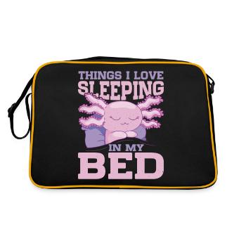 Les choses que j’aime, dormir dans mon lit 9 - Sac Retro - noir/or - Dos