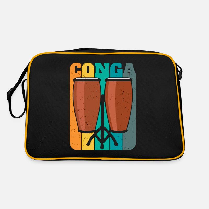 Conga Retro Instrument de Musique Batterie Conga Player Sac Retro