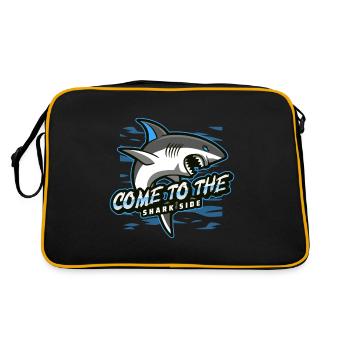 Venez du côté des requins - Sac Retro - noir/or - Dos
