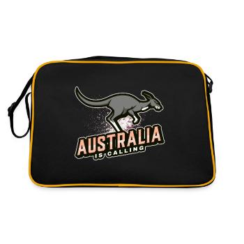 Australia is calling - Retro Bag - black/gold - Back