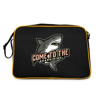 Venez du côté des requins - Sac Retro - noir/or - Dos