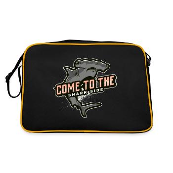 Venez du côté des requins - Sac Retro - noir/or - Dos