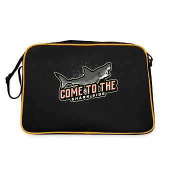 Venez du côté des requins - Sac Retro - noir/or - Dos