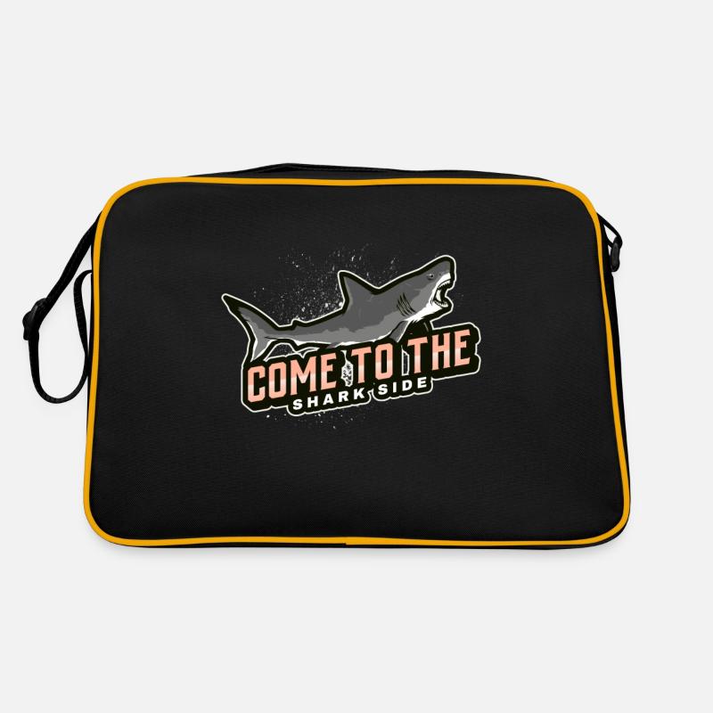 come to the shark side - Retro Tasche - Schwarz/Gold