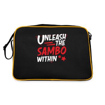 Génial Libérez le Sambo à l’intérieur pour le Sambo russe - Sac Retro - noir/or - Dos