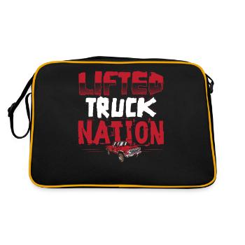 Camion élévateur Nation Camionnette Square Carrosserie Camion - Sac Retro - noir/or - Dos
