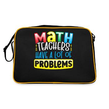 Les professeurs de mathématiques ont beaucoup de problèmes Mathématicien - Sac Retro - noir/or - Dos