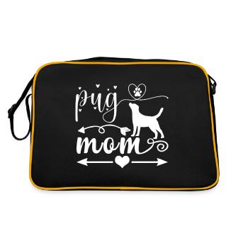 Carlin Mama - Flèche - Cœur - Pattes - Sac Retro - noir/or - Dos
