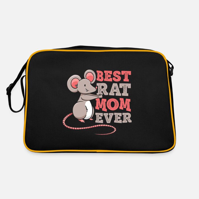 Beste Rattenmutter Aller Zeiten Ratte Mama Mädchen Retro Tasche
